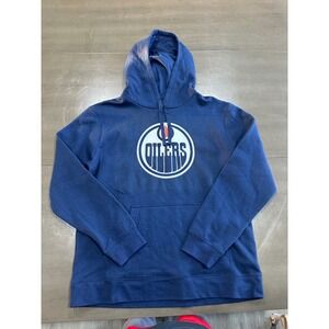 Fanatics Edmonton Oilers Connor McDavid 97 Hoodie Navy Blue Mens Large NWT NHL
